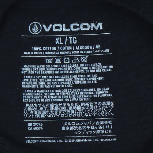 Volcom Men's Black XL Surf Logo T-Shirt