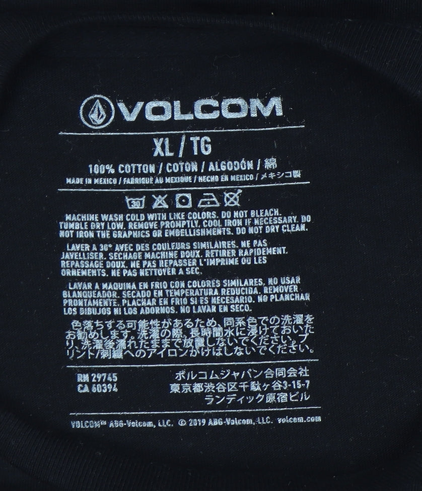Volcom Men's Black XL Surf Logo T-Shirt