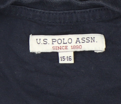 U.S. Polo Assn. Boys Blue Graphic T-Shirt (15-16 Years)