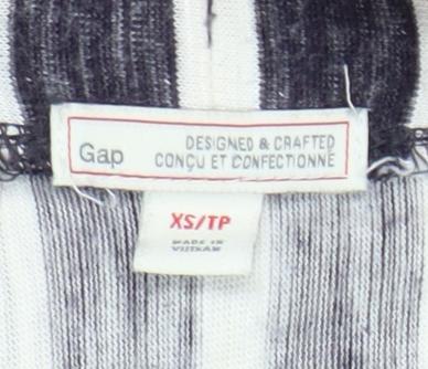 Gap Women's Black Striped XS Skirt