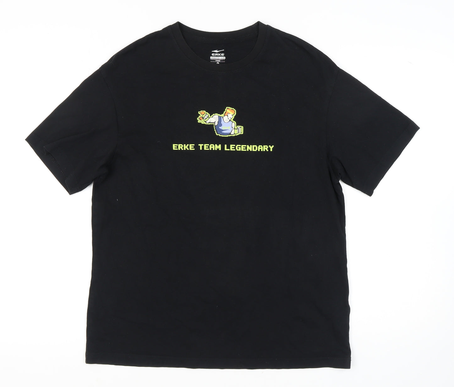 Erke Men's Black XL Graphic T-Shirt