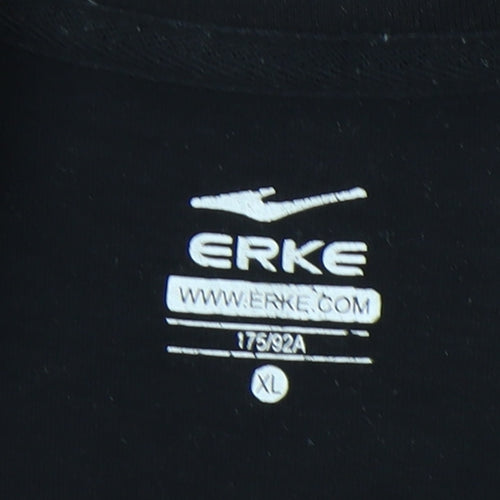 Erke Men's Black XL Graphic T-Shirt