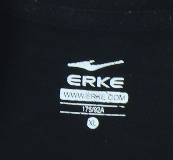 Erke Men's Black XL Graphic T-Shirt
