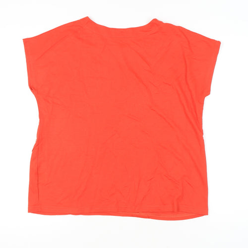 Klass Women's Red Basic T-Shirt - Medium, Casual Summer Wear