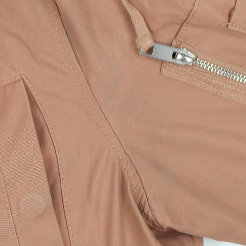 ASOS Women's Brown Parka Coat, Size 10, Hooded Winter Style