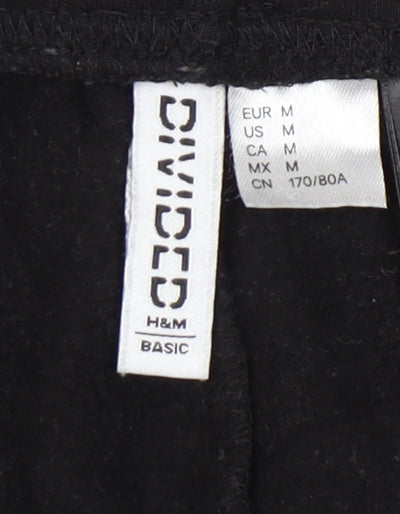 H&M Women's Black Sweatpants Medium Elastic Waist