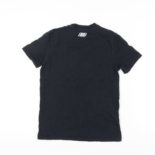 Skechers Unisex Black T-Shirt XS Lightweight Basic