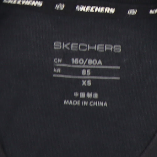 Skechers Unisex Black T-Shirt XS Lightweight Basic