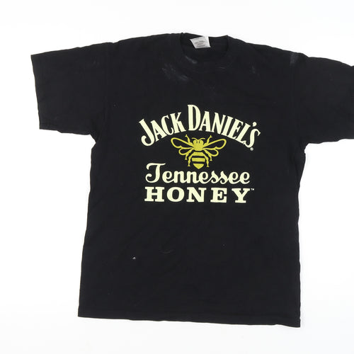 Fruit of the Loom Black Medium Men's Cotton T-Shirt