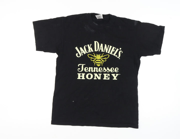 Fruit of the Loom Black Medium Men's Cotton T-Shirt
