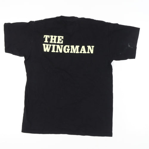 Fruit of the Loom Black Medium Men's Cotton T-Shirt
