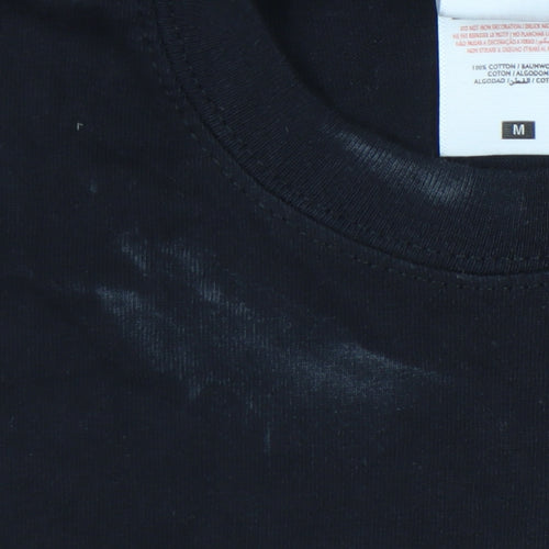 Fruit of the Loom Black Medium Men's Cotton T-Shirt