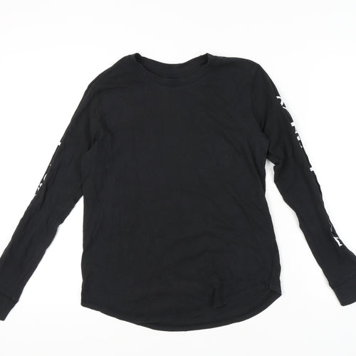 Abercrombie & Fitch Men's Black Crew Neck T-Shirt, Size S