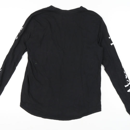 Abercrombie & Fitch Men's Black Crew Neck T-Shirt, Size S