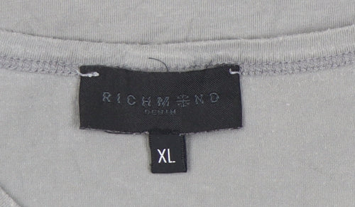 Richmond Denim Grey Graphic Print XL T-Shirt
