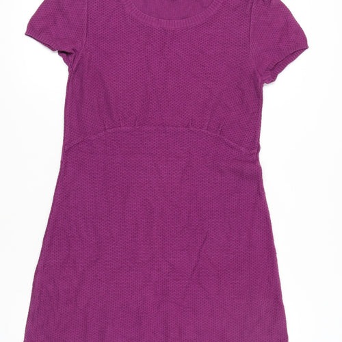Molly Anne Purple Cotton Women's Dress M