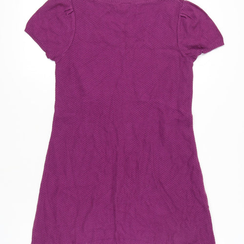 Molly Anne Purple Cotton Women's Dress M