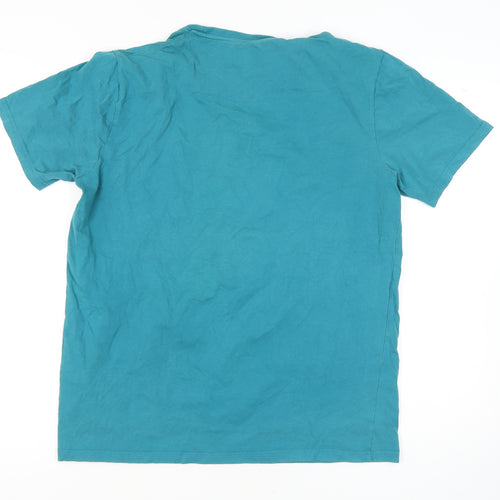 Cotton Nation Men’s Blue Graphic 2XL T-Shirt