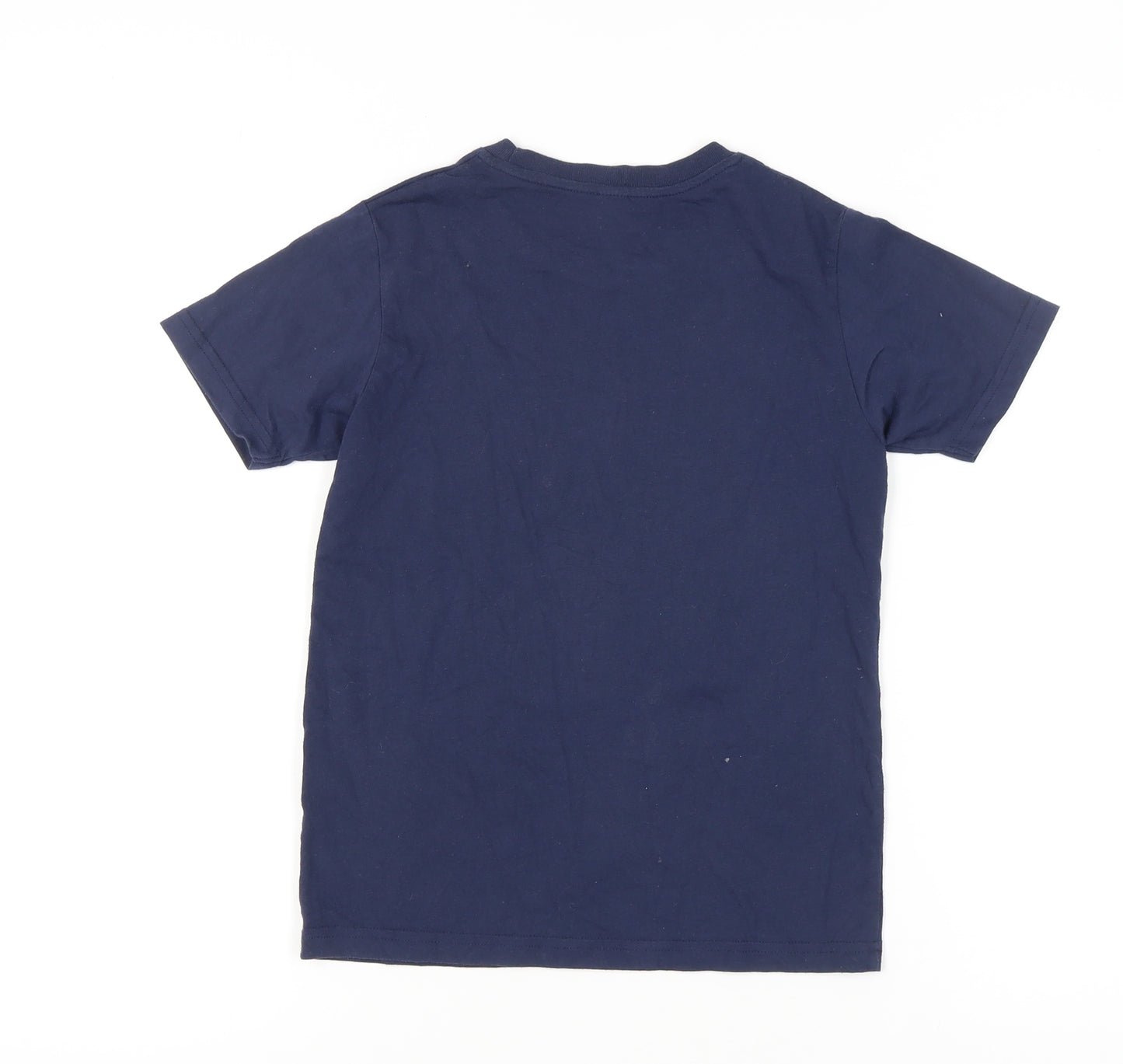 Uniqlo Girls Blue Graphic T-Shirt, 9-10 Years, Cotton Blend