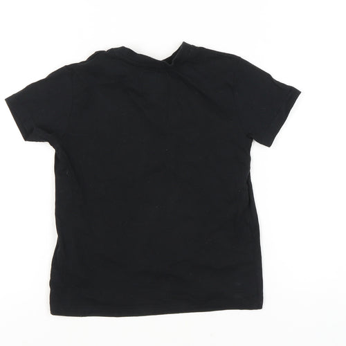 Threadboys Boys Black Graphic T-Shirt, 7-8 Years, Short Sleeve