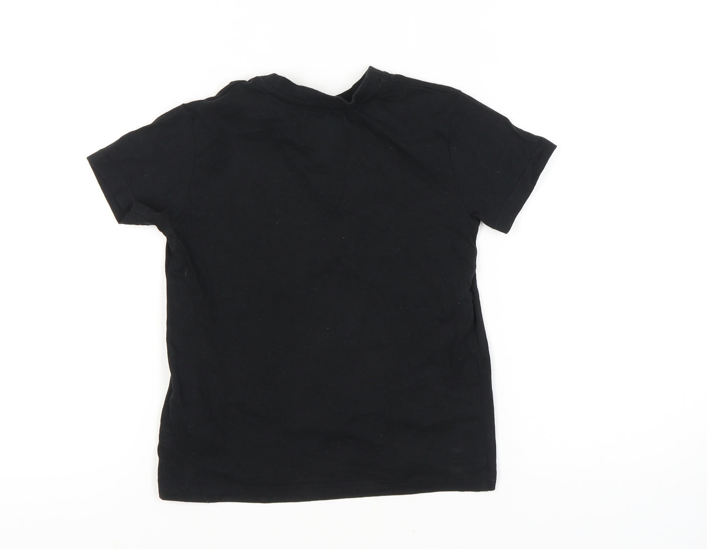 Threadboys Boys Black Graphic T-Shirt, 7-8 Years, Short Sleeve