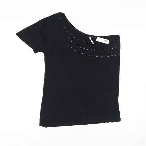 ethelaustin Women's Black Studded Top Size 16-18