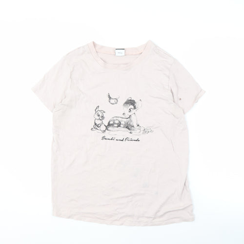 Disney at George Women's Pink Bambi T-Shirt Size 10