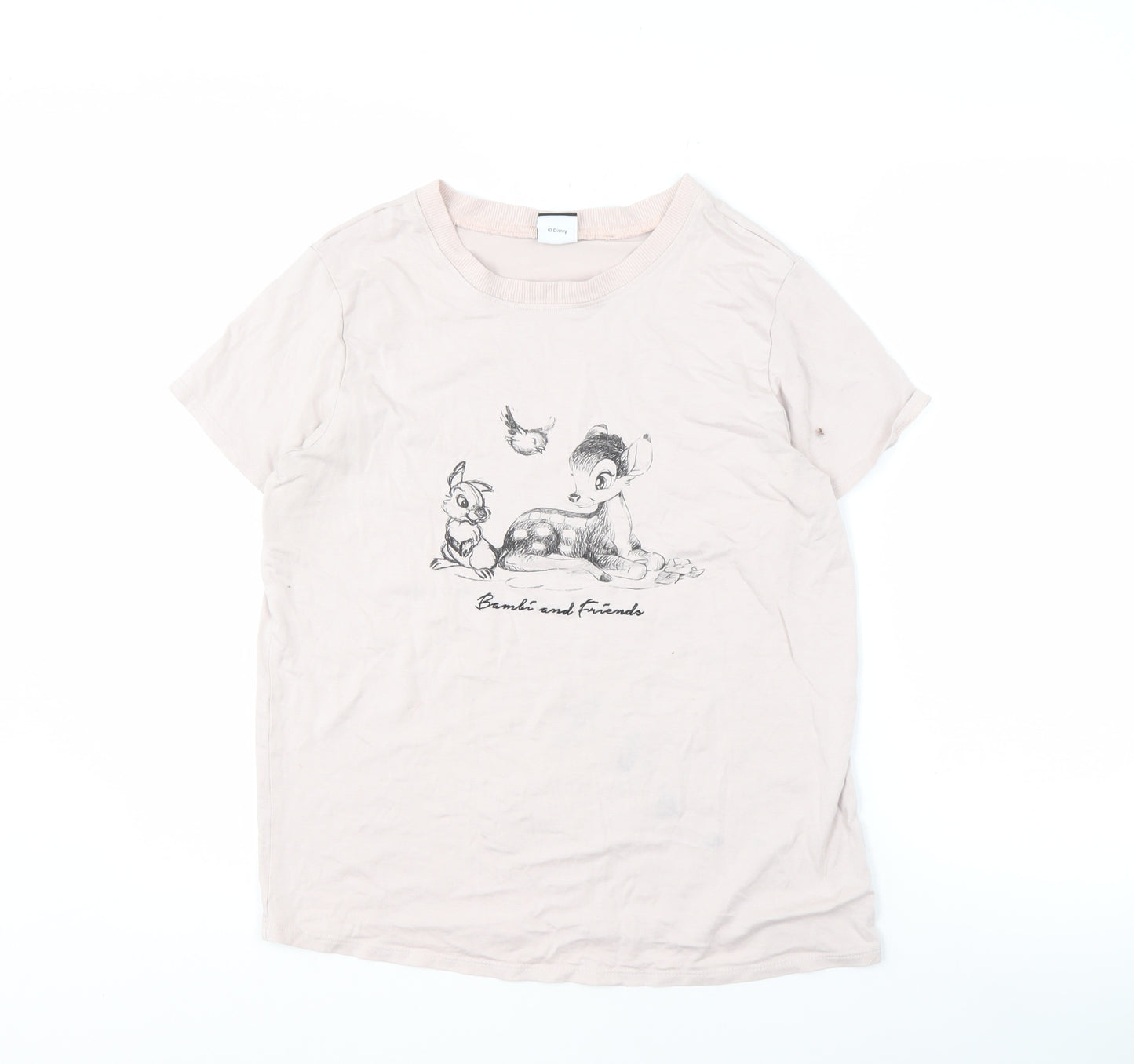 Disney at George Women's Pink Bambi T-Shirt Size 10