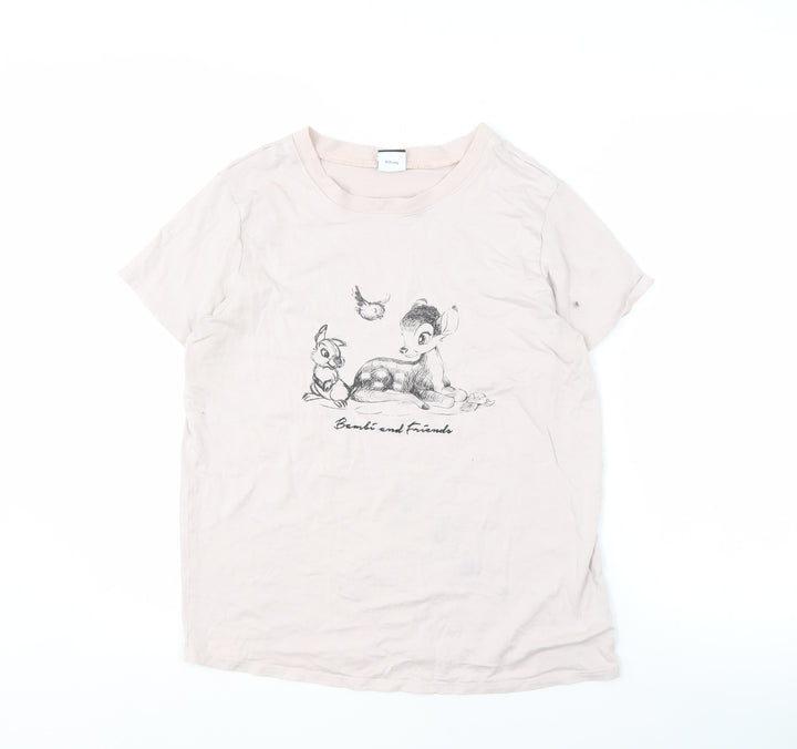 Disney at George Women's Pink Bambi T-Shirt Size 10