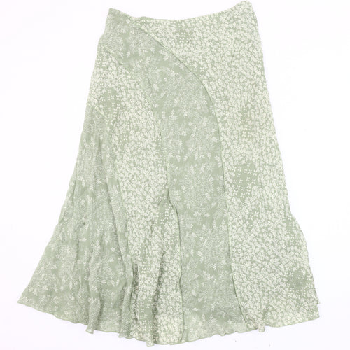 Per Una Floral Wrap Midi Skirt for Women in Green, Size 14