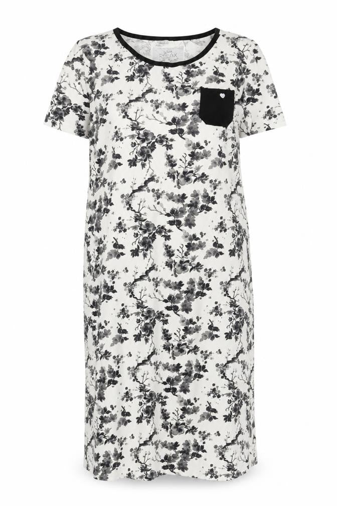 Peacocks Women's Floral Nightshirt 10-12 Cotton