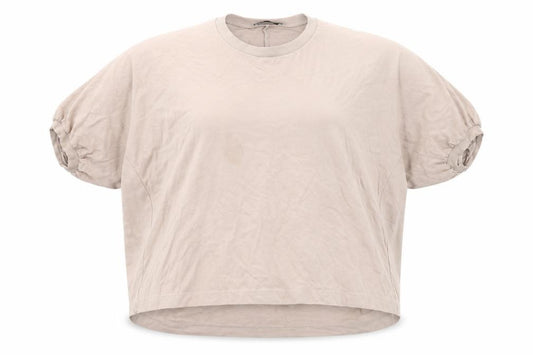 Front view of Zara Women's Beige Dolman Sleeve Sweatshirt M