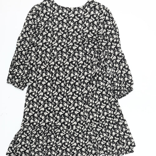 Principles Women's Black Floral Dress Size 10