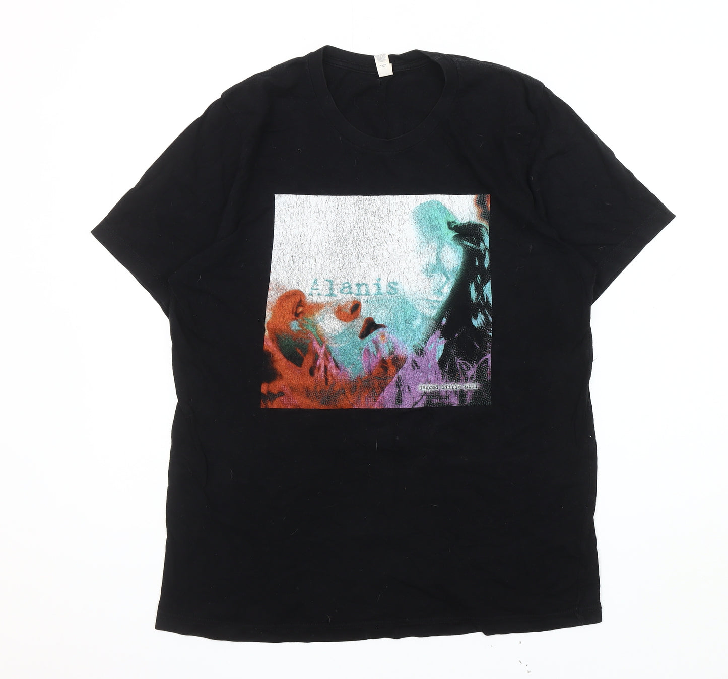 Bella + Canvas Men’s Black Music Graphic T-Shirt L