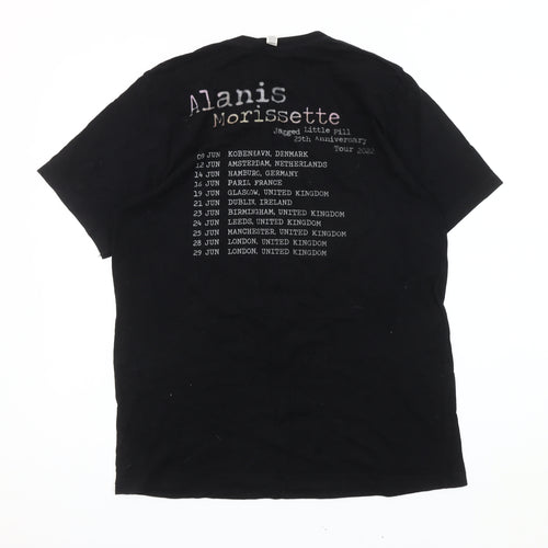 Bella + Canvas Men’s Black Music Graphic T-Shirt L