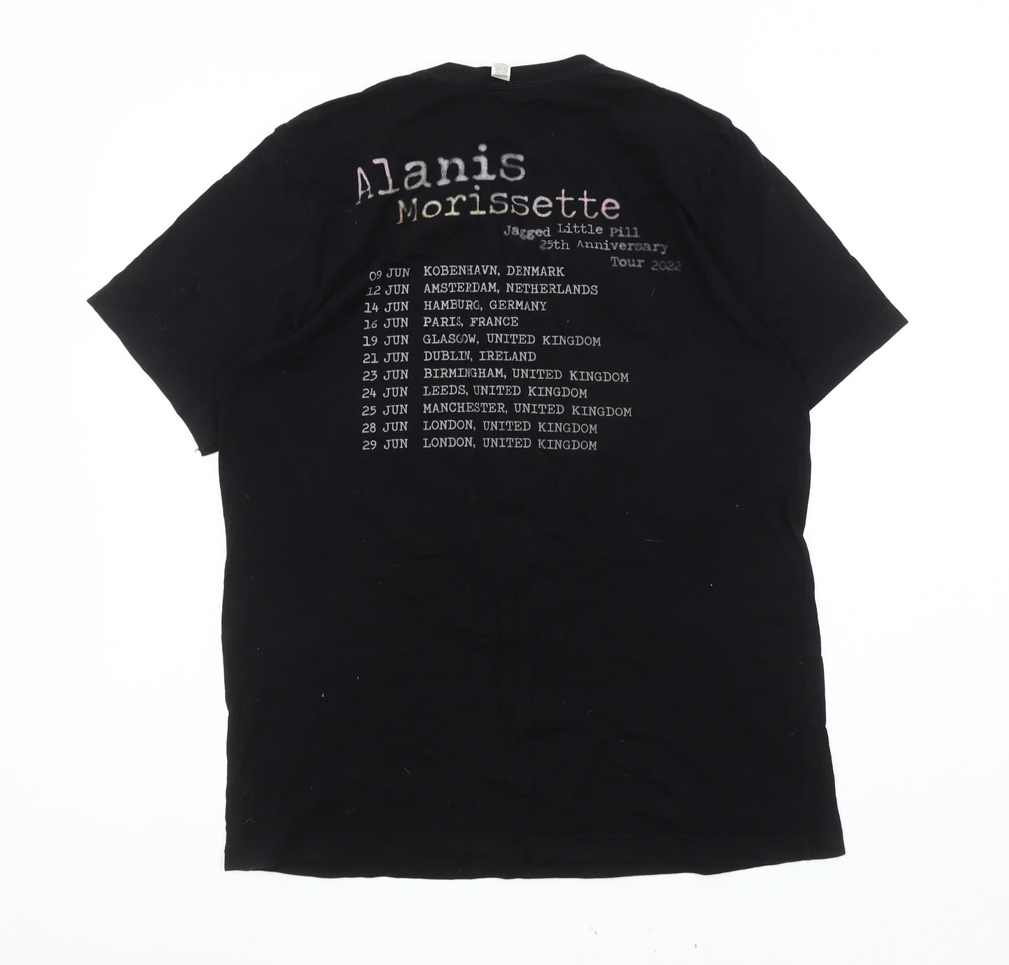 Bella + Canvas Men’s Black Music Graphic T-Shirt L