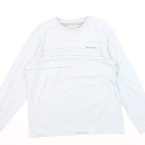Rocha John Rocha Men's Blue Long Sleeve Shirt M