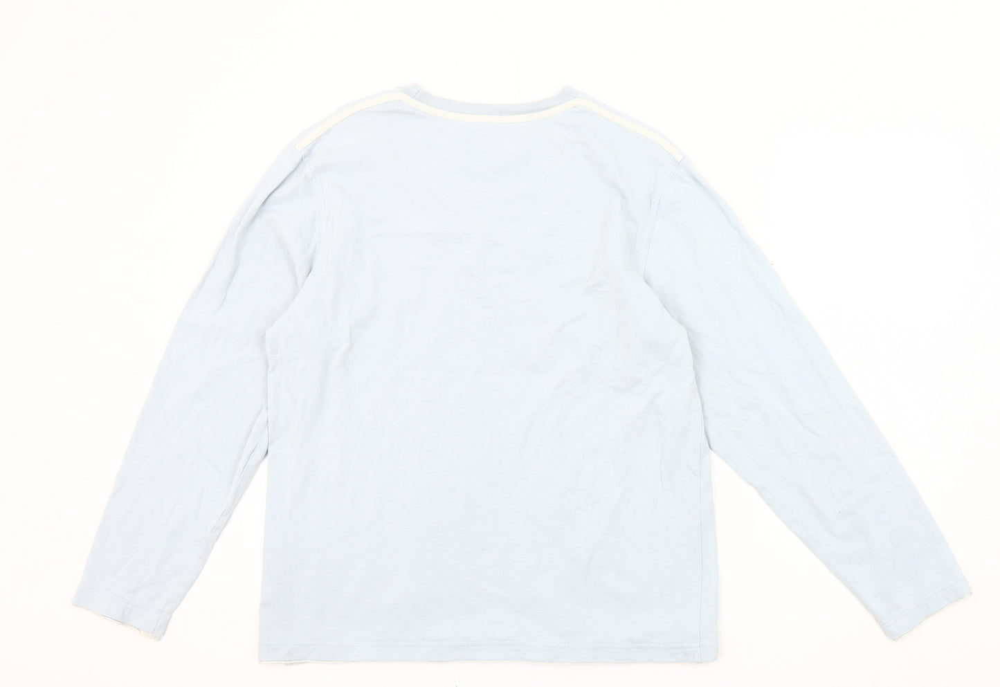 Rocha John Rocha Men's Blue Long Sleeve Shirt M