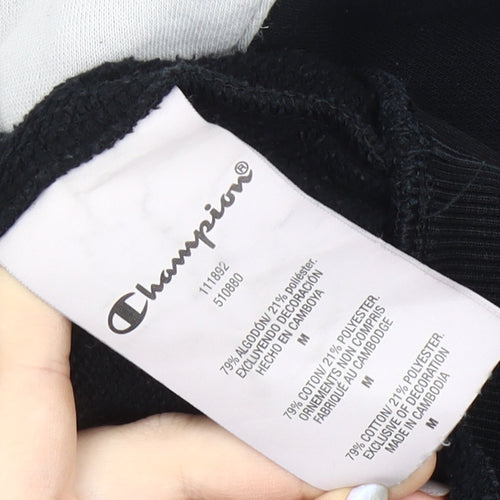 Champion Women's Black/White Pullover Sweatshirt M