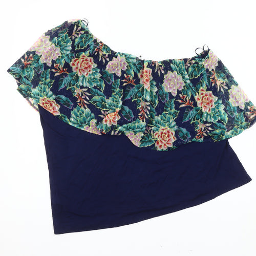 Per Una Floral Off Shoulder Top, Women, Size 16, Multicoloured