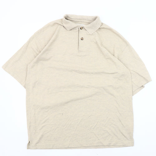 Principles Men's Beige Short Sleeve Polo
