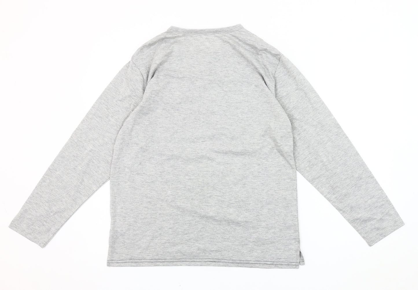 The White Company Men's Grey Long Sleeve Top
