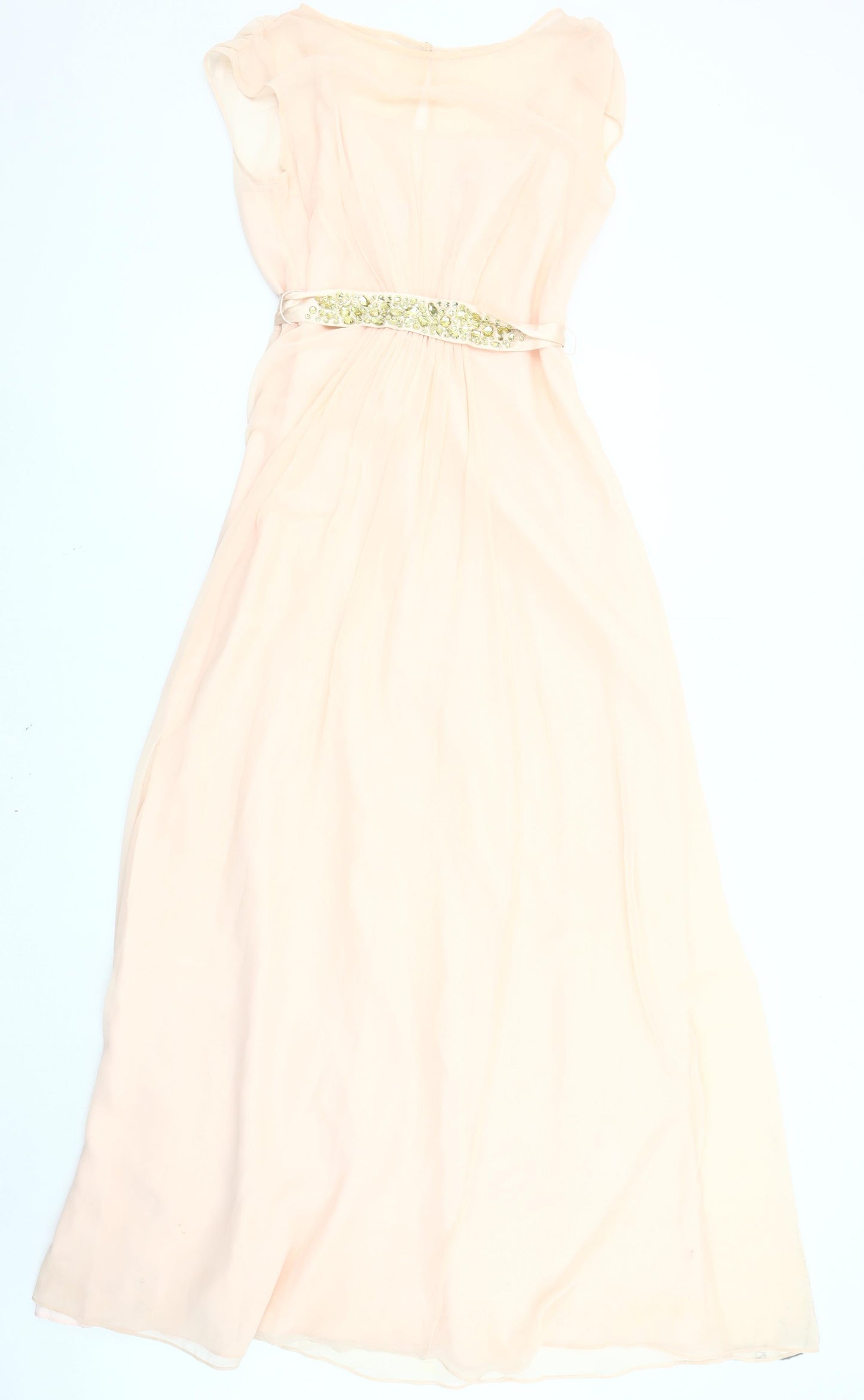 Coast Women's Beige Sequin Formal Dress UK 12