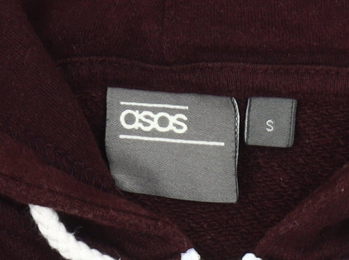 ASOS Men's Red Full Zip Hoodie Small Size