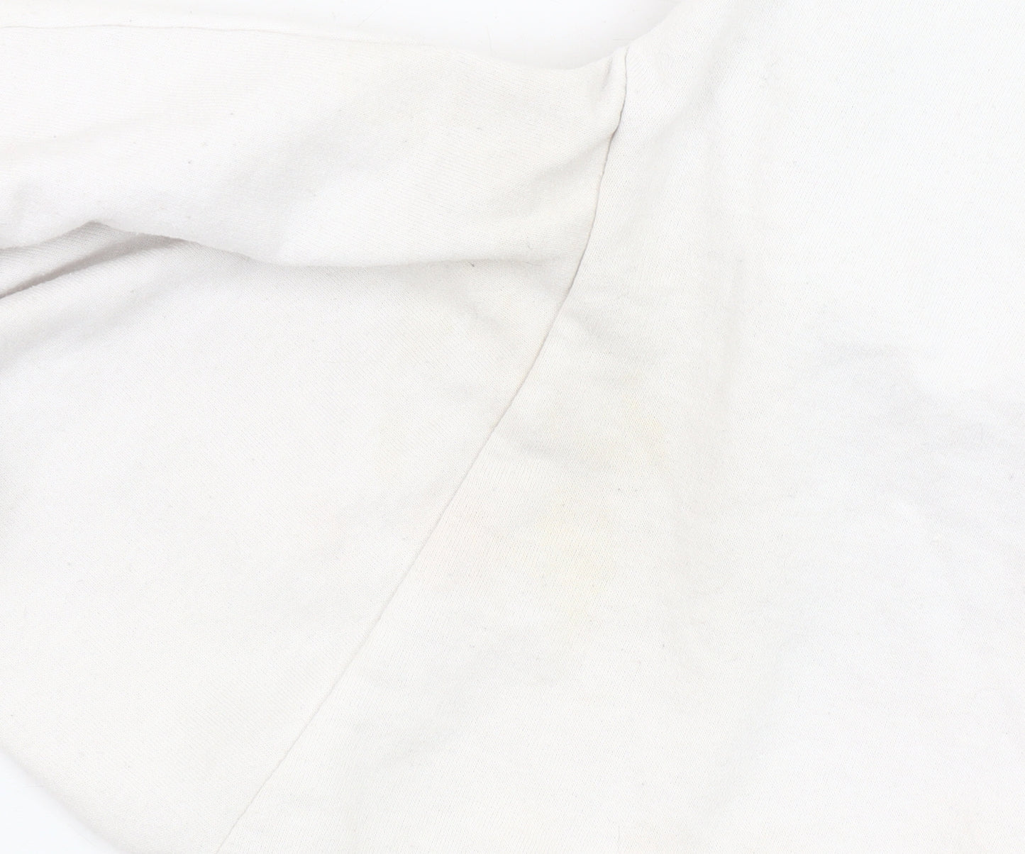 ISAWITFIRST Men's White Pullover Hoodie, Size S