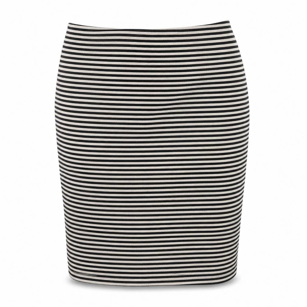 BHS Women’s Black Striped Pencil Skirt Size 12