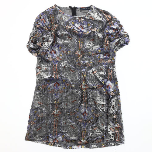 Zara Women's Multicoloured Short Dress Size 10