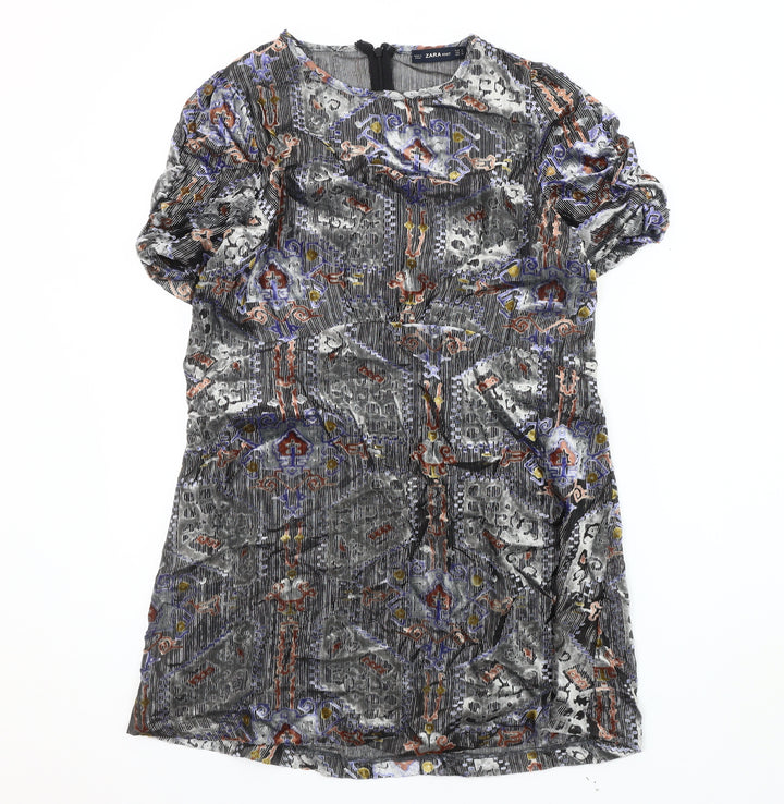 Zara Women's Multicoloured Short Dress Size 10