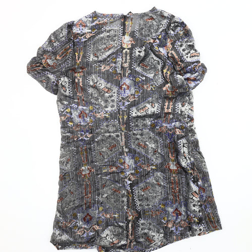 Zara Women's Multicoloured Short Dress Size 10