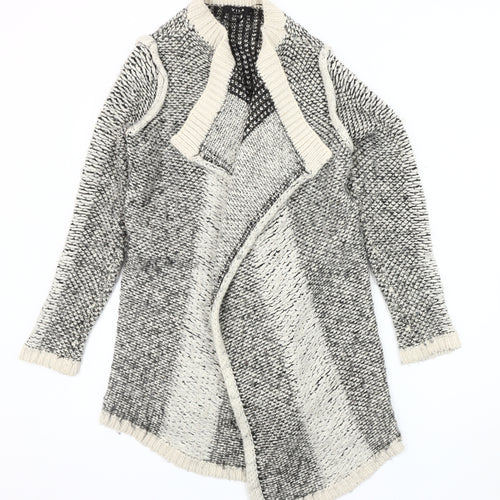 Vila Clothes Women's Grey Open Front Cardigan Size XS